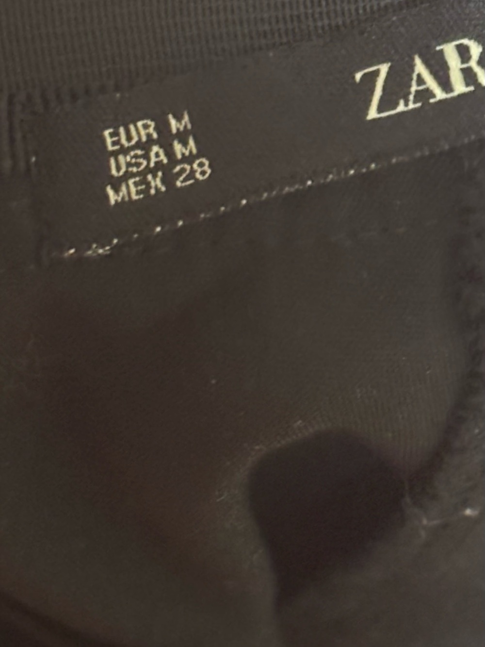 Zara Basic Classic Black Straight-Leg Women's Pants - Picture 10 of 11